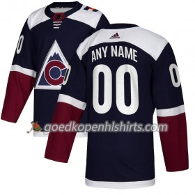 Colorado Avalanche Custom Adidas 2018-2019 Alternate Authentic Shirt - Mannen